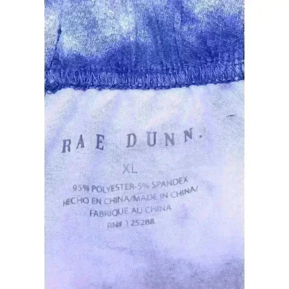 Rae Dunn Blue Y2K Cami Sleepwear Bottoms With Elastic &Tie Waist Women Size XL - Picture 6 of 8
